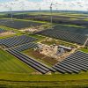 Solarpark on land, windmills and a closed distribution system.